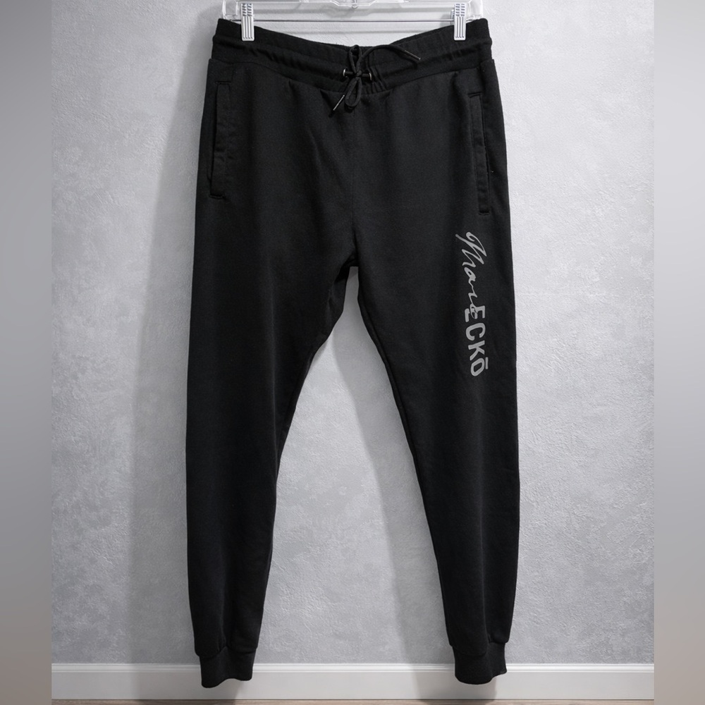 Marc Ecko Cut & Sew Jogger Sweatpants Men’s Medium Black Streetwear